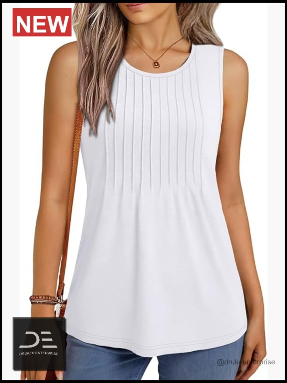 Loose Fit Sleeveless Flowy Tank Top Casual Summer